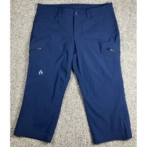 Eddie Bauer First Ascent Guide Pro Capri Pants Womens 6P (32x18.5) Navy Hiking